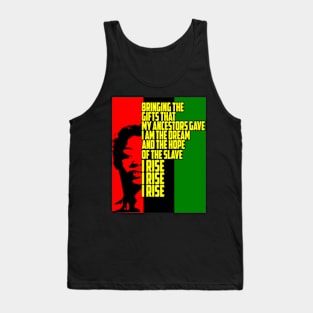 I Rise poem by Maya Angelou Tank Top